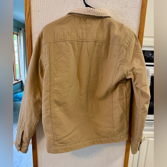 Women's Tan Sherpa Jacket - Picture 3 of 3